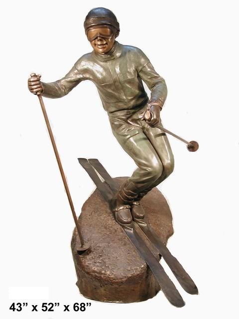 Bronze Skier